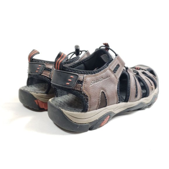 Eddie Bauer Mens Brown Troy Leather & Synthetic Hiking Sandals Size 13 - Picture 4 of 9